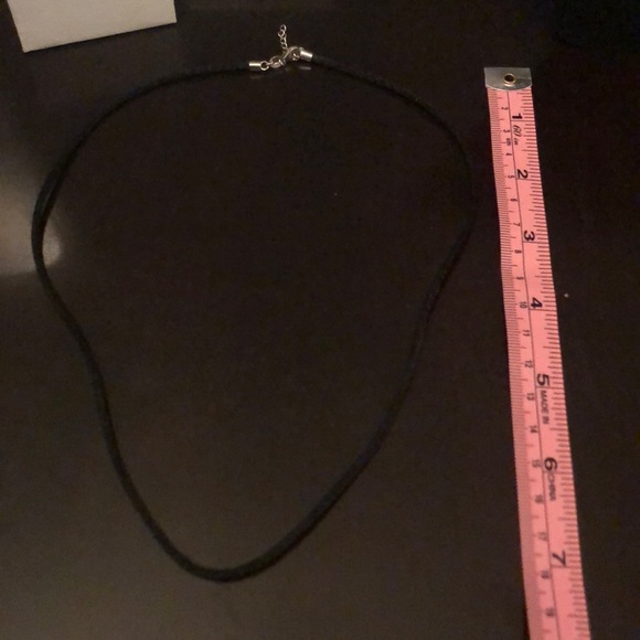 🌷2 Glass Pendants + Black & Sterling Silver Cord - Picture 8 of 8